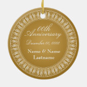 写真と金ゴールドのフィ縁どリ セラミックオーナメント (裏面)