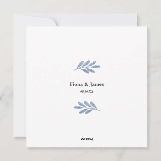 写真と青結婚したのメリー新グラデーション規 シーズンカード (裏面)