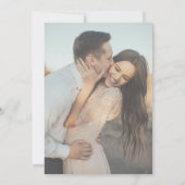 写真とQRコード結婚式の日付を保存 セーブザデート (裏面)