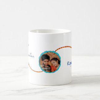 写真とRaksha bandhanギフト、Rakhi/ Rakhri mug コーヒーマグカップ