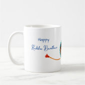 写真とRaksha bandhanギフト、Rakhi/ Rakhri mug コーヒーマグカップ (左)