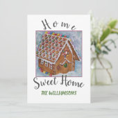 写真とSweet Gingerbread House シーズンカード (スタンド正面)