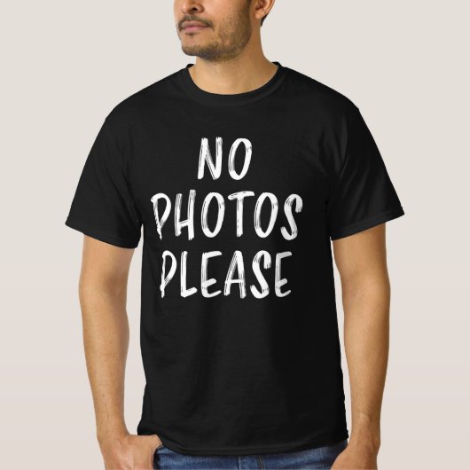 写真なしおもしろいことわざカメラ Tシャツ (正面)