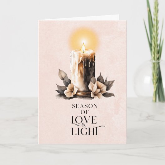 写真なしの折りたたみ式ホリデーグリーティングカード シーズンカード (正面)