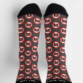 写真なしサイン柄ソックス ソックス (上部)