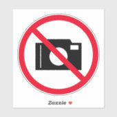 写真なし禁止標識ビニールのシール シール (シート)