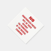 写真なし解剖室の看板 スタンダードカクテルナプキン (角)