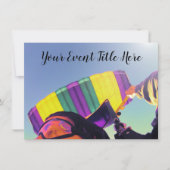 写真にぴったりのスカイダイバー 招待状 (正面)