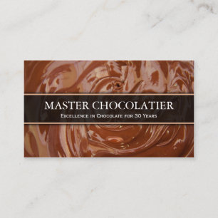 写真によって溶かされるチョコレート、Chocolatierの名刺 名刺