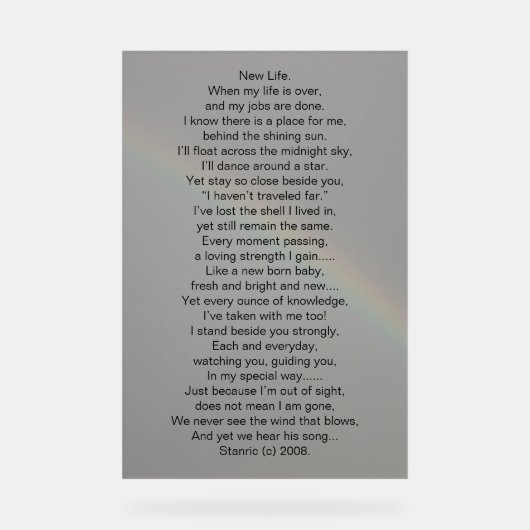 写真にアクリルのサインデザイン アクリルサイン (正面)