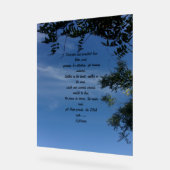 写真にアクリルのサインデザイン アクリルサイン (傾斜)