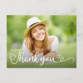 写真に寄せて　ハートの手書きメッセージカード ポストカード