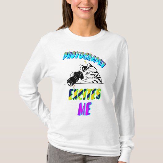 写真に興奮 Tシャツ (正面)