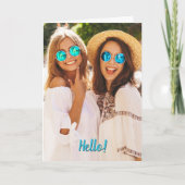 写真のあいさつ文のカスタム追加 カード (正面)