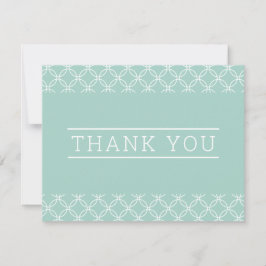 写真のありがとう　シンプル モダン タイプ パステル ミント サンキューカード