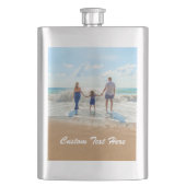 写真のお気に入りのフラスクギフトとカスタム文字 フラスク (正面)
