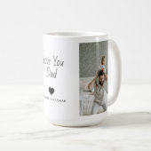 写真のお父さんの子供の名前の贈り物 –  コーヒーマグカップ (正面右)