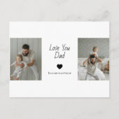 写真のお父さんの子供の名前の贈り物 –  シーズンポストカード (正面)