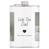写真のお父さんの子供の名前の贈り物 –  フラスク (正面)