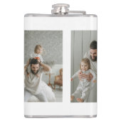 写真のお父さんの子供の名前の贈り物 –  フラスク (裏面)