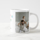 写真のお父さんの日のマグカップと子供の名前 – 贈り物 ジャンボコーヒーマグカップ (右)