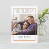 写真のお知らせと日付カード結婚を保存する セーブザデート (スタンド正面)