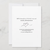 写真のお知らせと日付カード結婚を保存する セーブザデート (裏面)