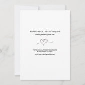 写真のお知らせと日付カード結婚を保存する セーブザデート (裏面)