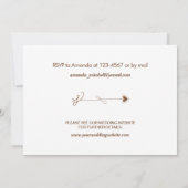 写真のお知らせと日付カード結婚を保存する セーブザデート (裏面)