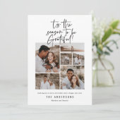 写真のお祝いモダンの台本 シーズンカード (スタンド正面)