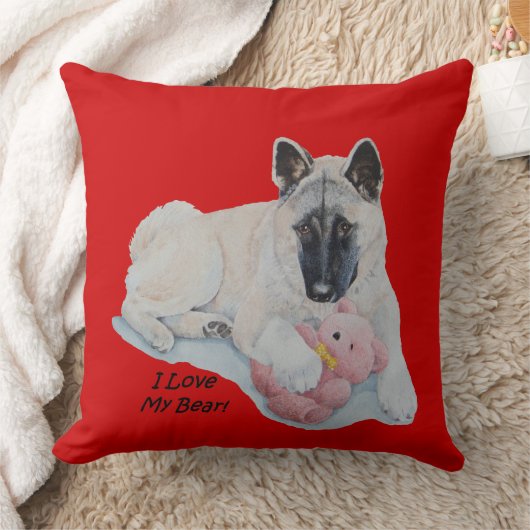 写真のかわいい秋田のかわいいテディベア クッション (ブランケット)