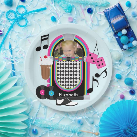 写真のすばらしい50sハッピーバースデーの紙皿 ペーパープレート (パーティー)