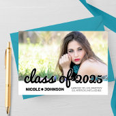 写真のはっきりした卒業発表のスクリプト 案内状