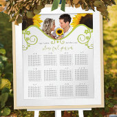 写真のひまわり座席表の番号 ポスター