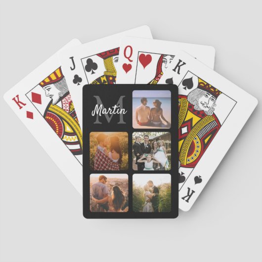 写真のアップモノグラムのロード トランプ (裏面)