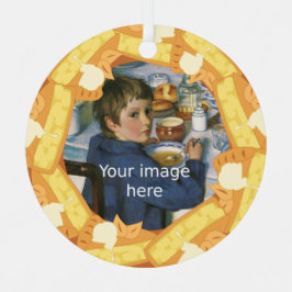 写真のアップルパイフレーム – カスタム文字 メタルオーナメント