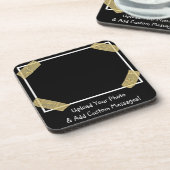 写真のアップロードと個人メッセージのカスタム追加 コースター (左側)