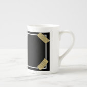 写真のアップロードと個人メッセージのカスタム追加 ボーンチャイナマグカップ (右)