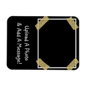 写真のアップロードと個人メッセージのカスタム追加 マグネット (横)