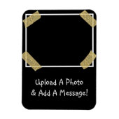 写真のアップロードと個人メッセージのカスタム追加 マグネット (縦)