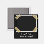 写真のアップロードと個人メッセージのカスタム追加 マグネット (正面/裏面)