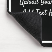 写真のアップロードと個人用メッセージのカスタム追加 マウスパッド (コーナー)