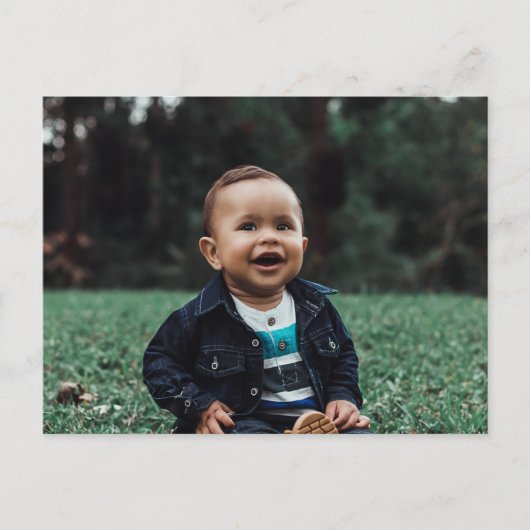 写真のアップロードカスタムパーソナライズされた ポストカード (正面)