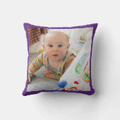 写真のアップロード装飾用クッション クッション (裏面)