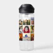 写真のアップロード ウォーターボトル (背面)