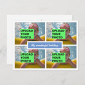 写真のアップロード シーズンポストカード (正面/裏面)