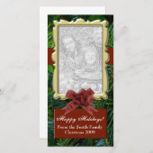 写真のアップロード、デザイナーフラットホリデーカード シーズンカード (正面/裏面)