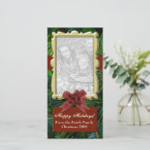 写真のアップロード、デザイナーフラットホリデーカード シーズンカード (スタンド正面)