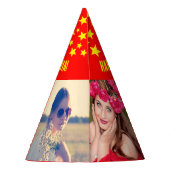 写真のアップロード パーティーハット (裏面)