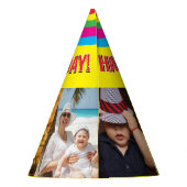 写真のアップロード パーティーハット (裏面)